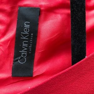 Red Calvin Klein Collection Dress